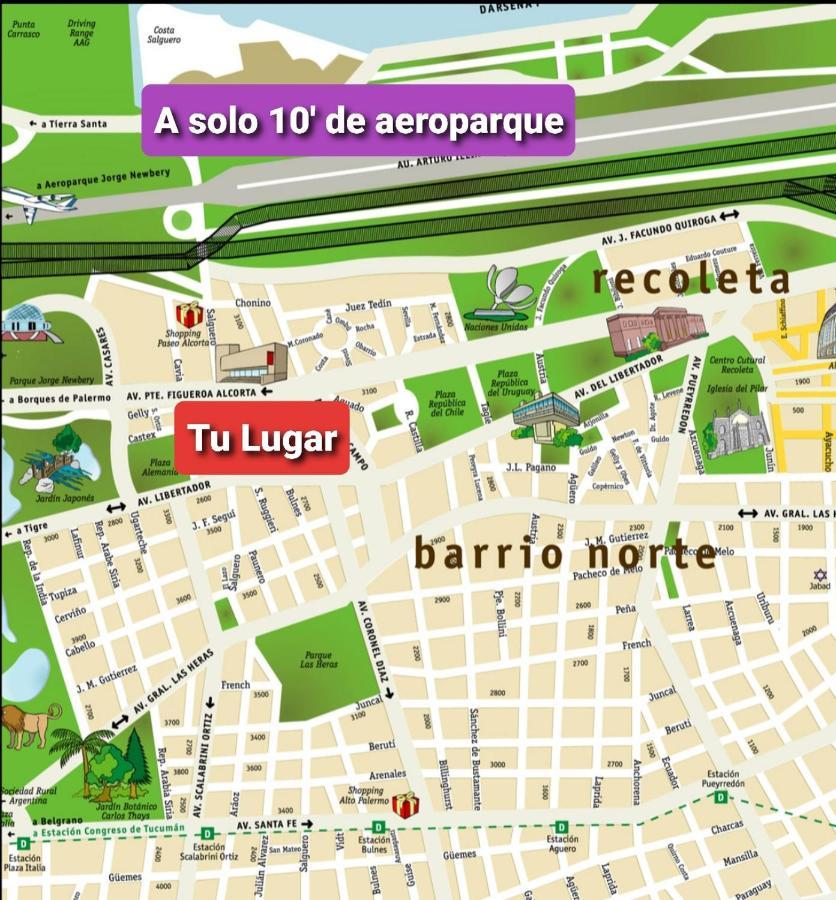 Palermo Chico Castex 2 Pax 10Min Aeroparque 100M Mater Dei Apartment Buenos Aires Exterior photo